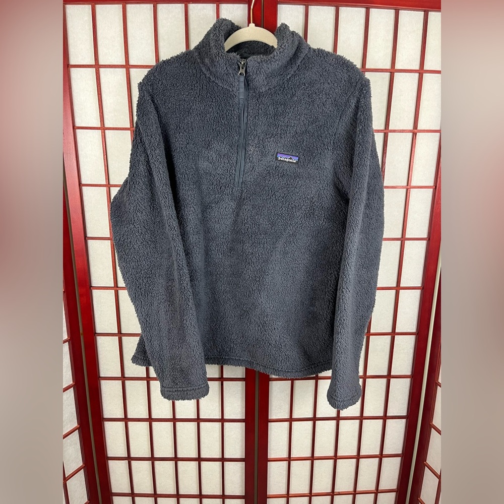 Patagonia Sweater Grey Long Sleeve Women’s Fleece Quarter Zip